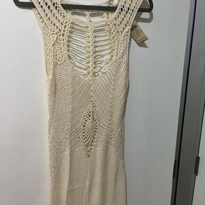 Arden B Cream Sleeveless Sheath Dress